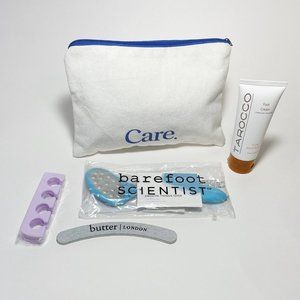 PEDICURE LOT Barefoot Scientist Pedicure File Toe Separator File Foot Cream Bag